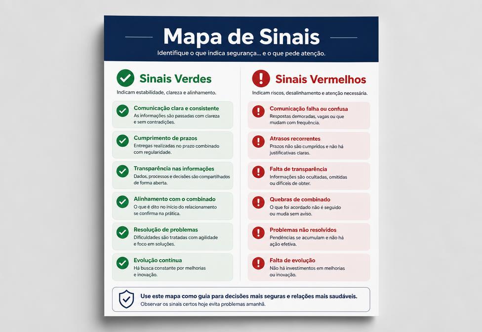 Mapa de Sinais Vermelhos e Verdes